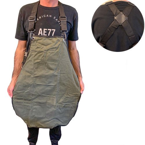 Barber Grey Canvas Apron 