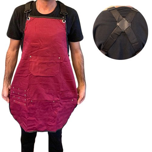 Barber Maroon Apron